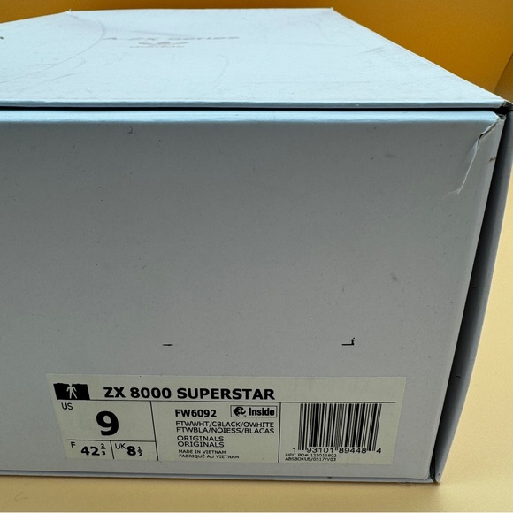 Mens Adidas ZX 8000 SUPERSTAR 🌋 - Picture 16 of 16
